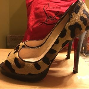 Christian Louboutin Altadama Peep Toe Heels