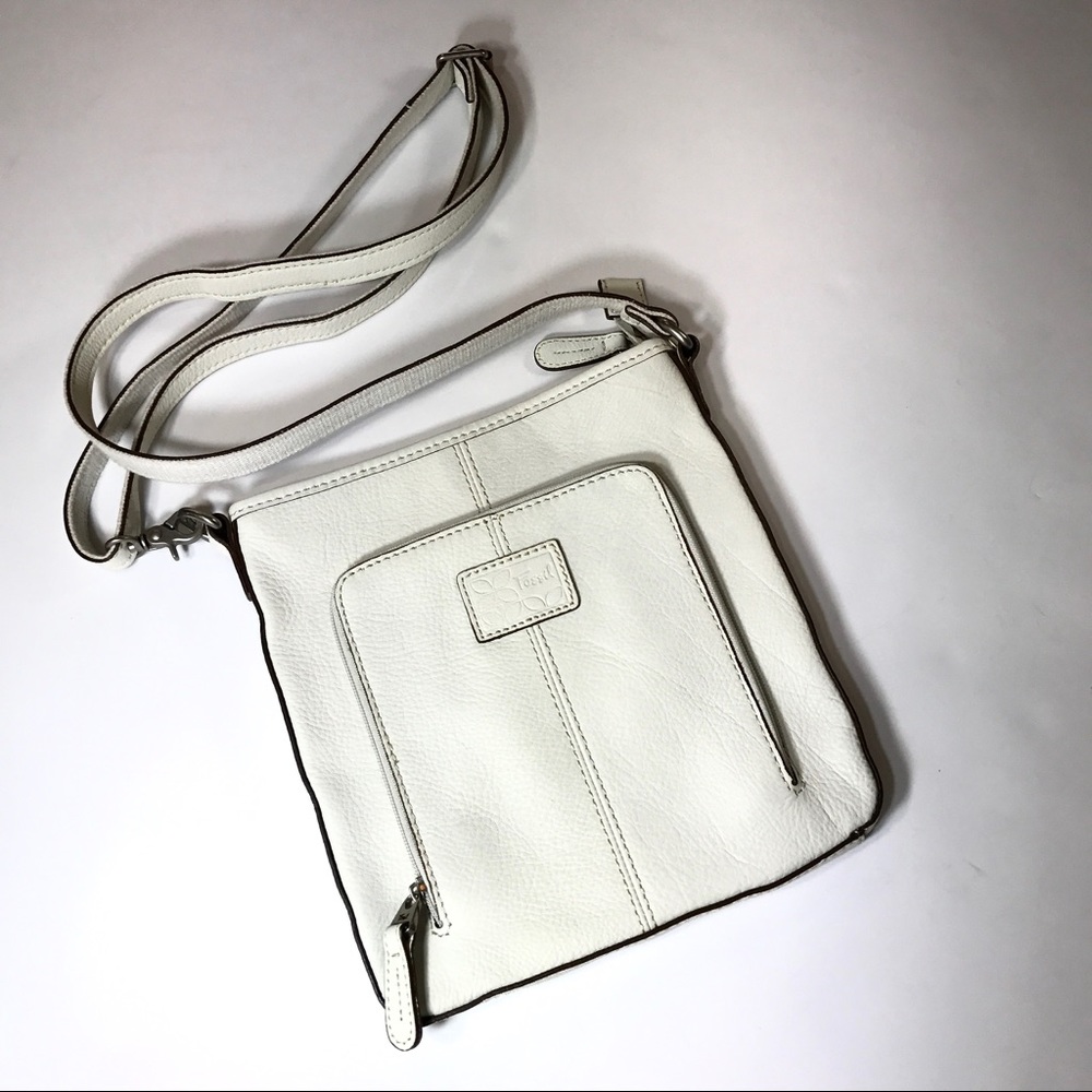 Fossil white cross-body purse