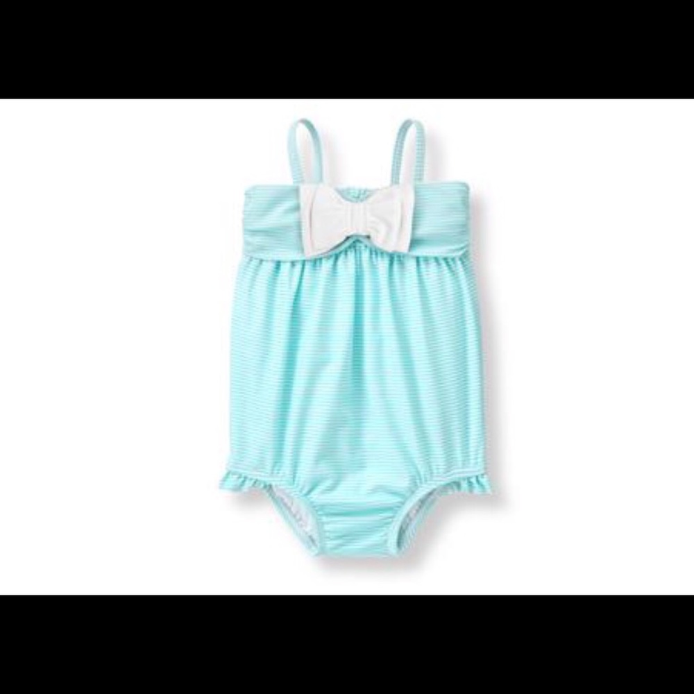 NWT!! Striped Bow Swimsuit