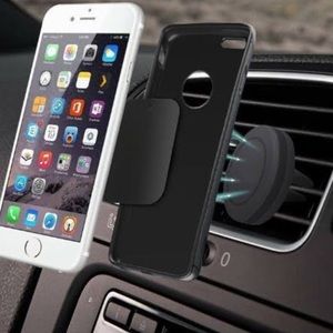 Magnetic vent mount cell phone holder