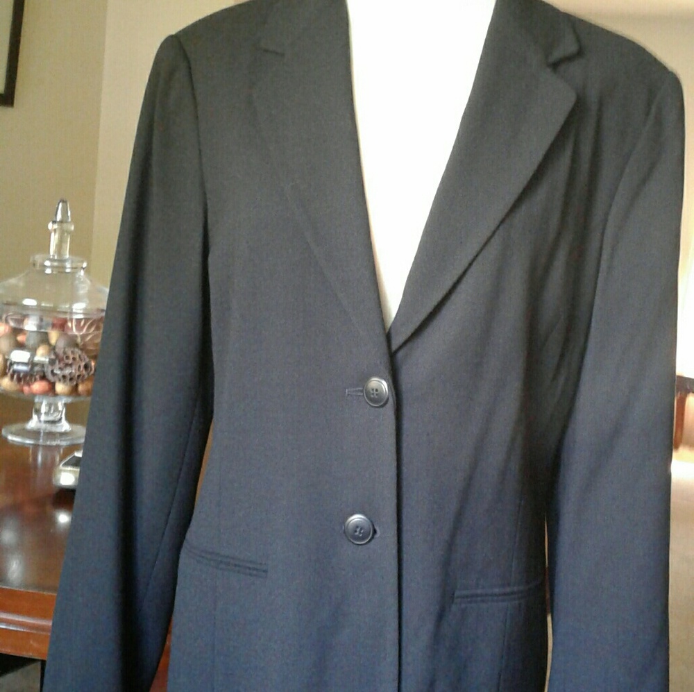 Talbots classic basic black blazer