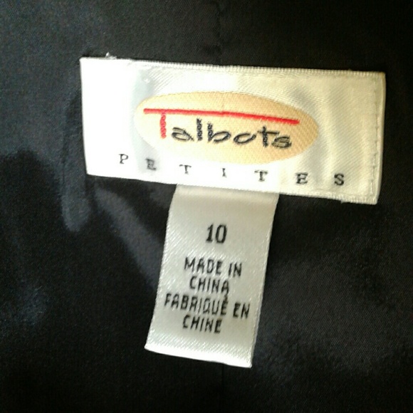 Talbots classic basic black blazer - Picture 3 of 3