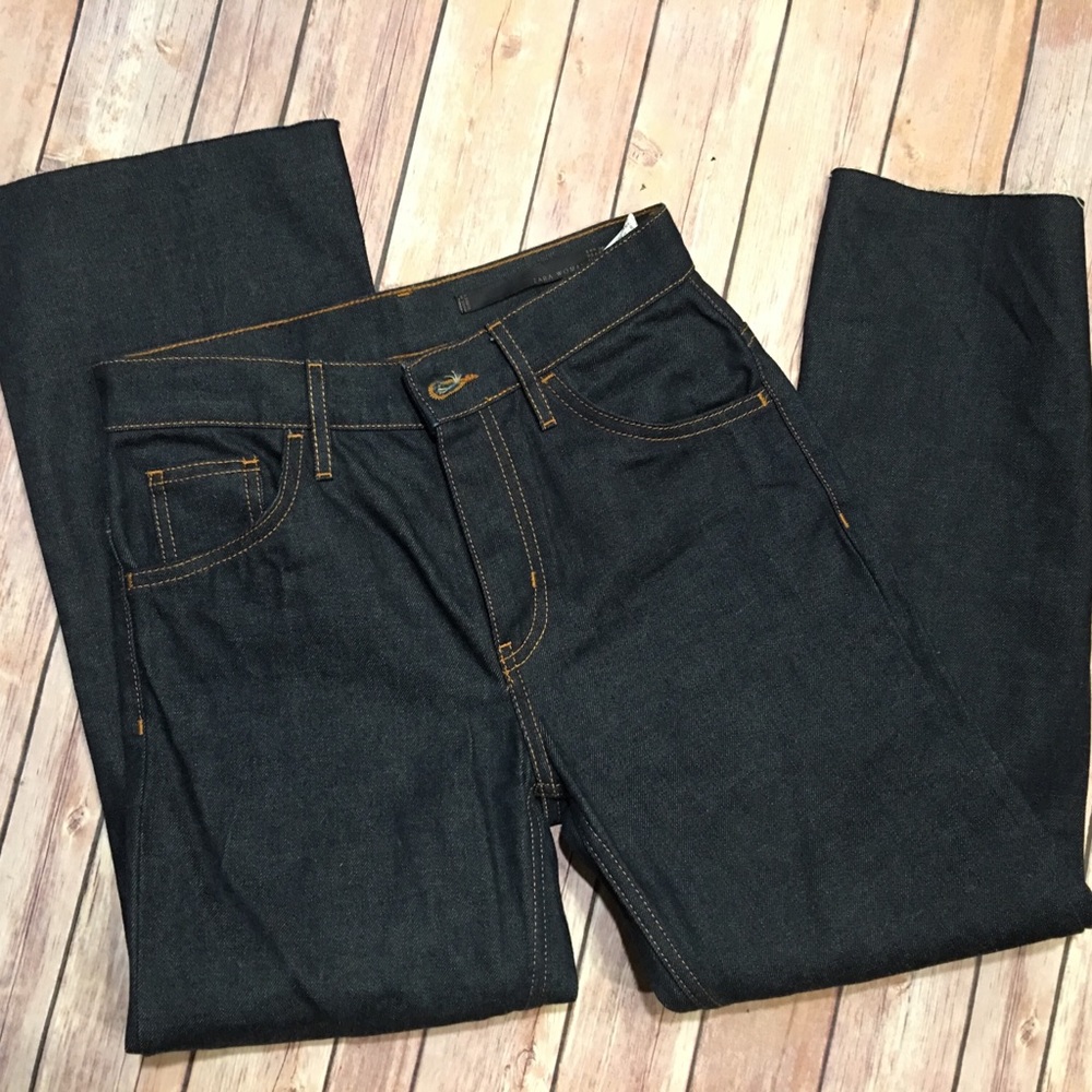 NWOT ZARA Woman Cropped  High Waist Jeans Size 2