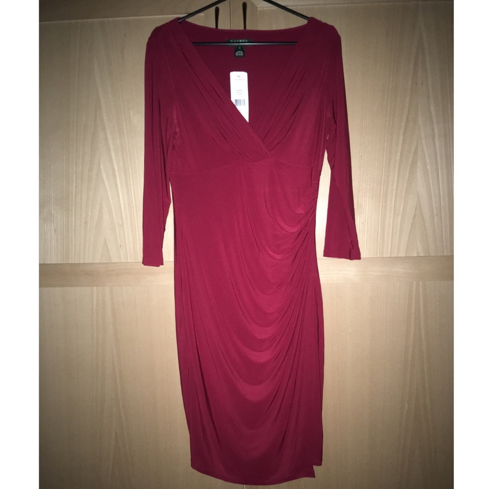 STUNNING crimson red RALPH LAUREN dress