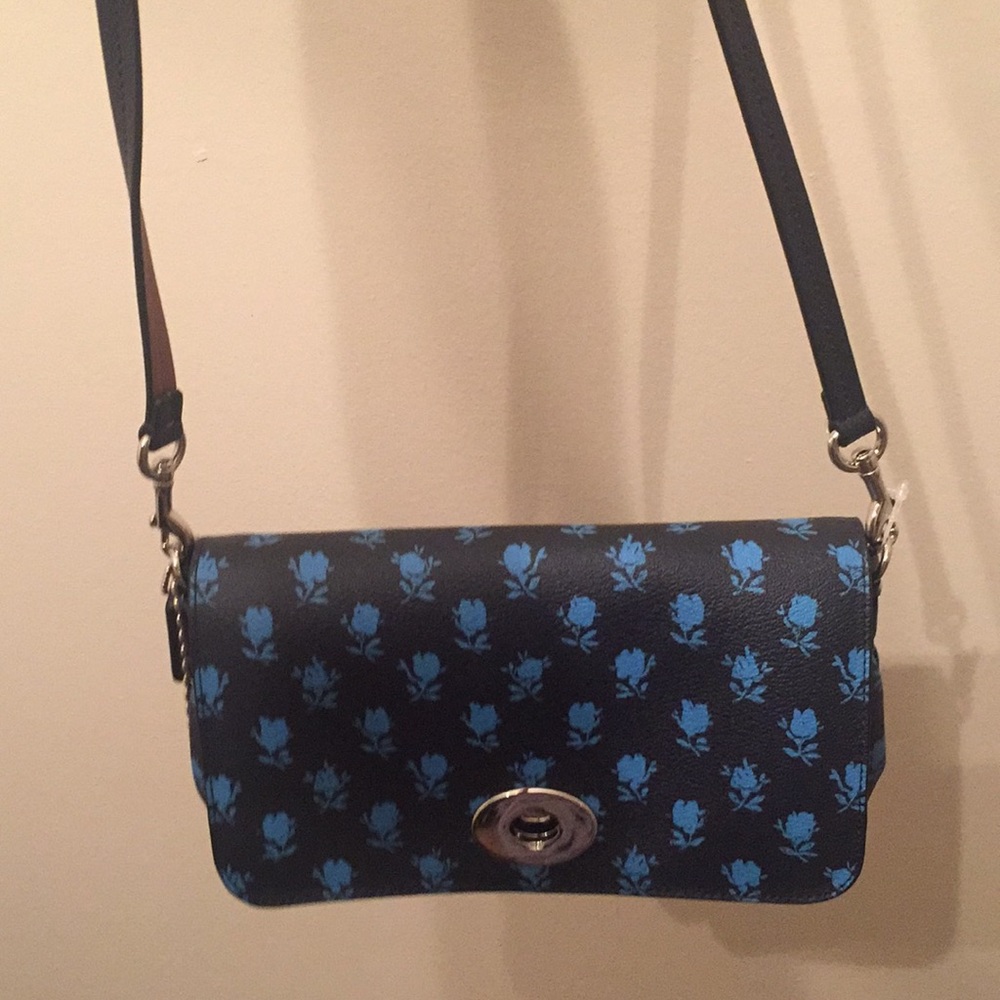 Brand New Coach Purse with hanging chain