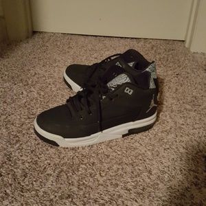 Boys Black and Grey Jordans