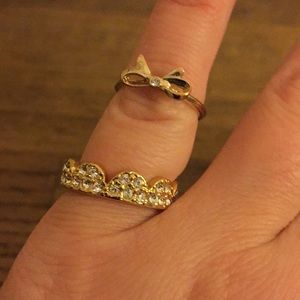 kate spade Size 5 Scalloped Ring + midi ring