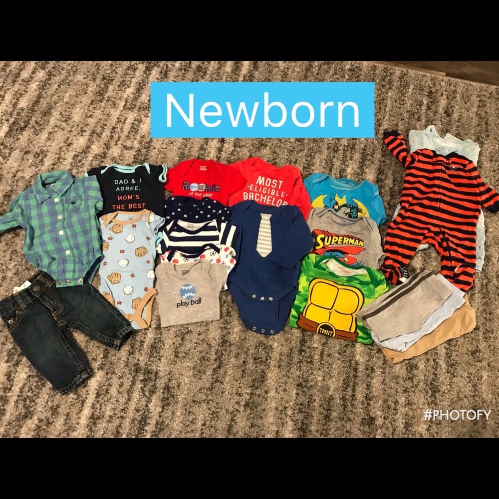 Baby boy clothes - newborn size