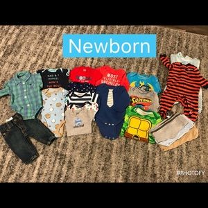 Baby boy clothes - newborn size