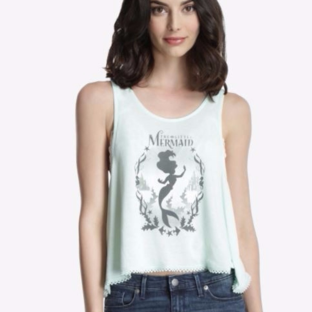 The Little Mermaid by Disney Women's Cropped Tank