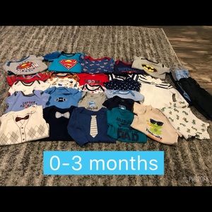 Baby boy clothes - size 0-3 months