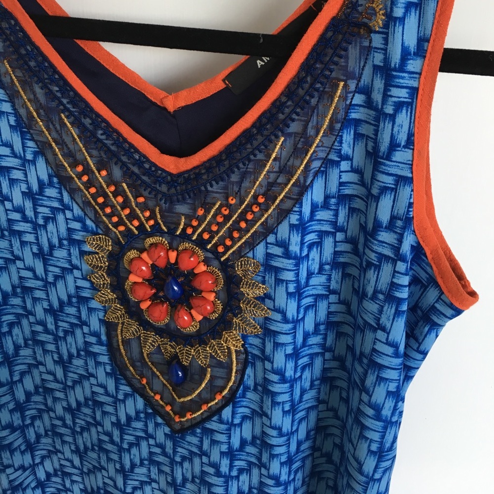 Unique And Trendy Patterned And Beaded Dress - image 5