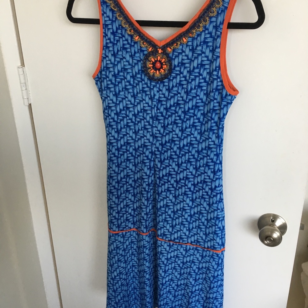 Unique And Trendy Patterned And Beaded Dress - image 6