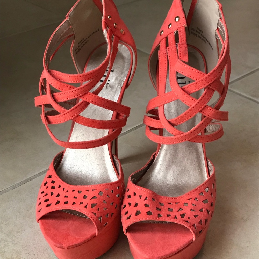 Strappy heels