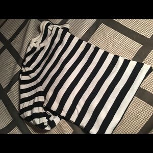Black and white Stripped long sleeve top