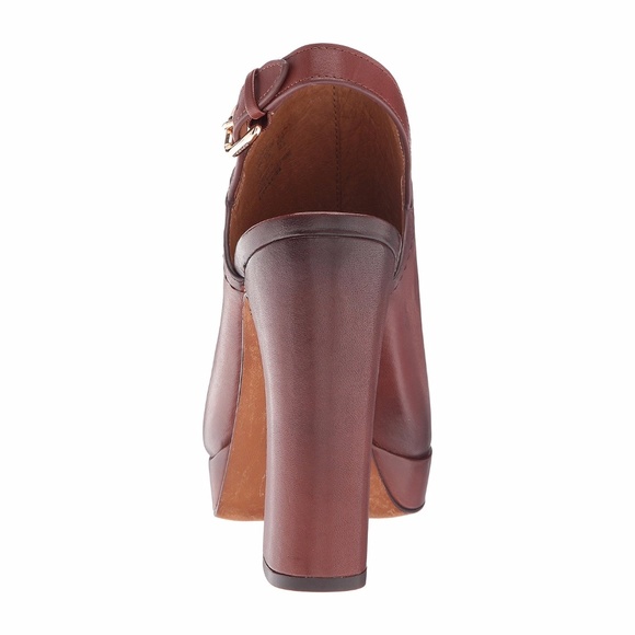 COACH Carmine Block-Heel Slingback Mules 8.5 Brown - Picture 4 of 5