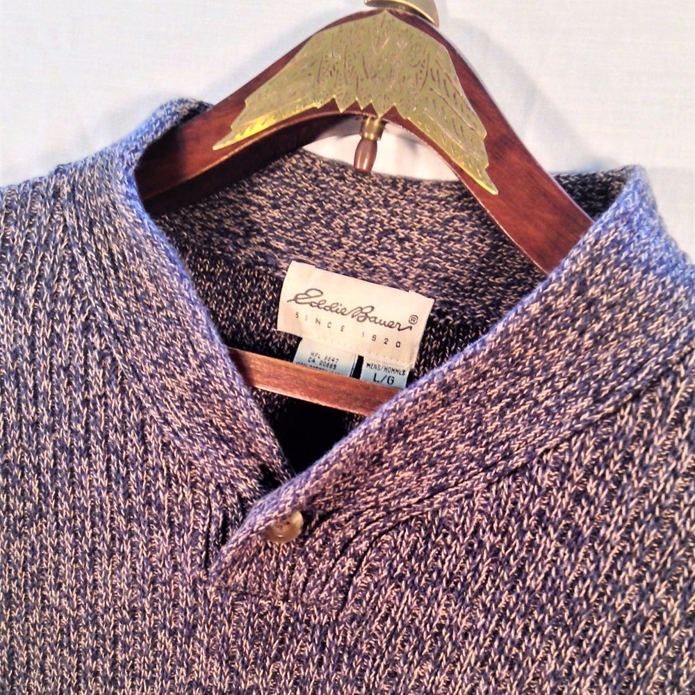 Eddie Bauer Large Heavy Cotton Pullover Sweater