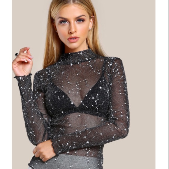 Tops - Sheer Party Top for this season & New Year 💖
