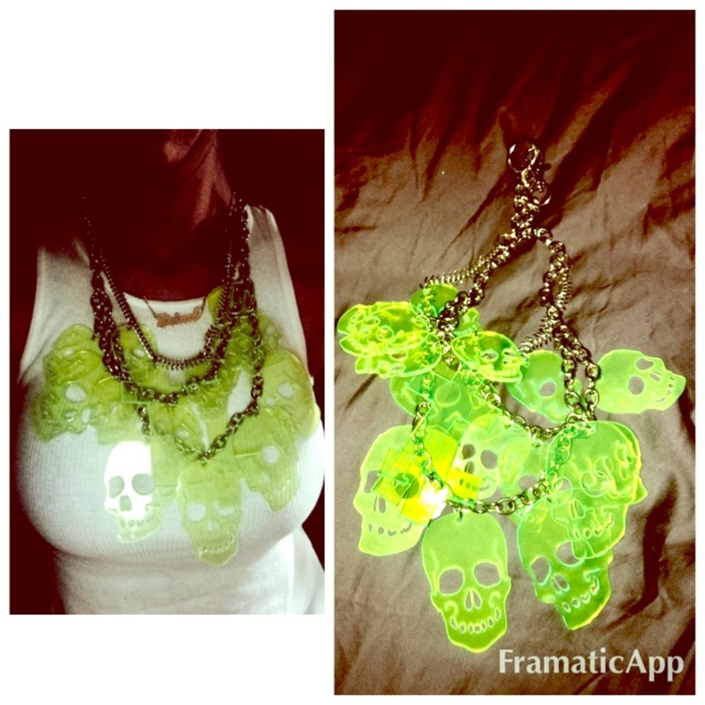 Custom Heartless Revival  skull & cross necklace