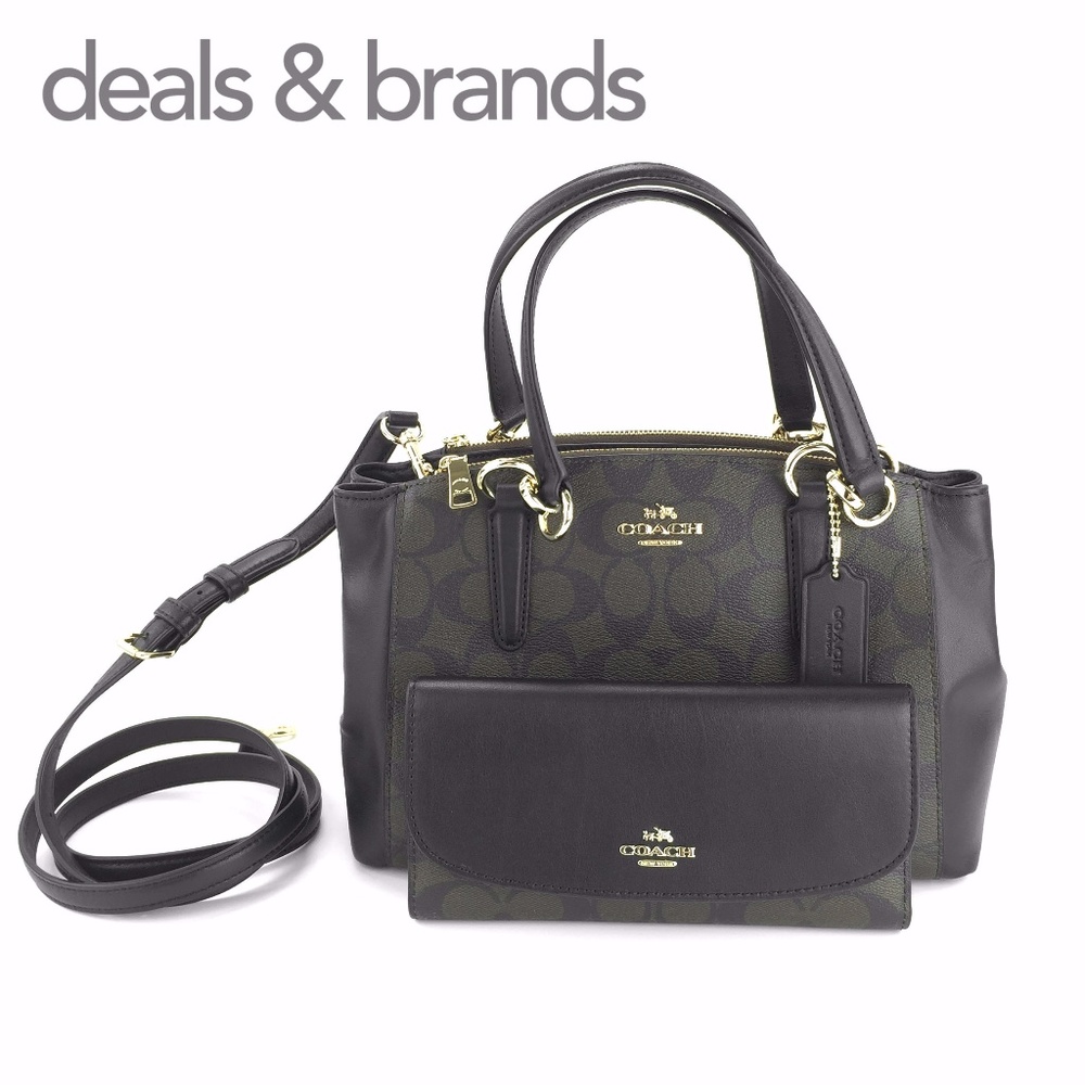 NWT COACH MiniChristie Carryall & Checkbook Wallet