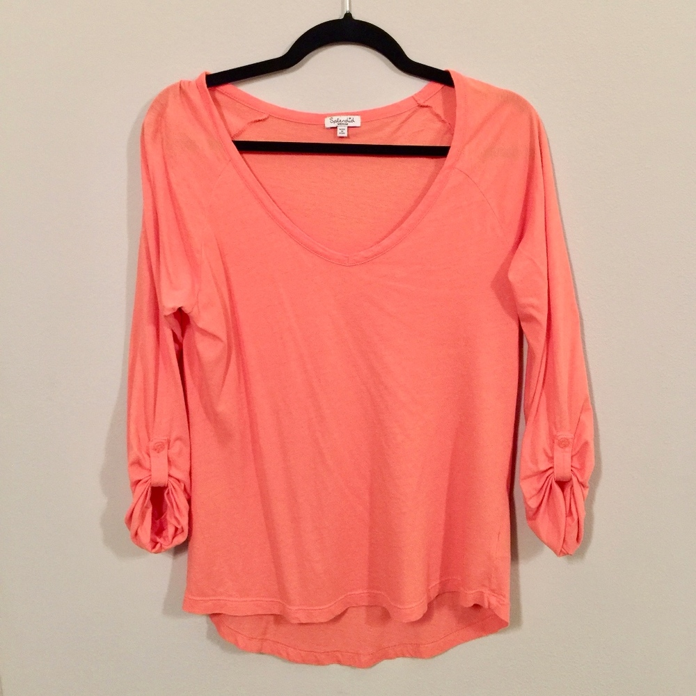 Splendid super soft 3/4 length sleeve top