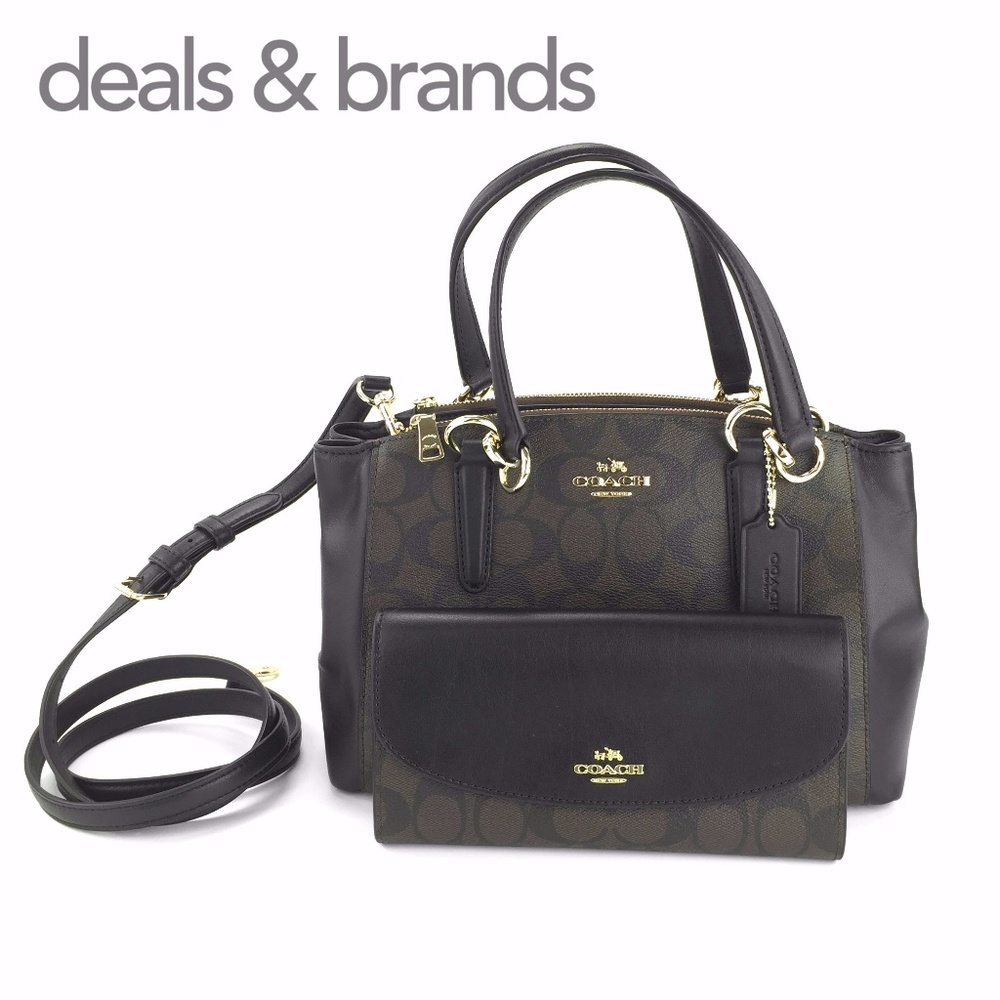 NWT COACH MiniChristie Carryall&SlimEnvelopeWallet