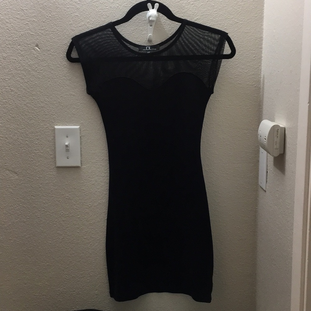 David lerner mesh tank dress