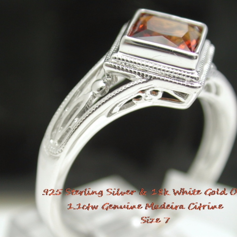 Madeira Citrine Ring - Picture 3 of 3
