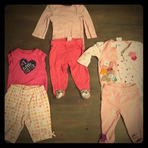 3 outfit Bundle of baby clothing. 3mo