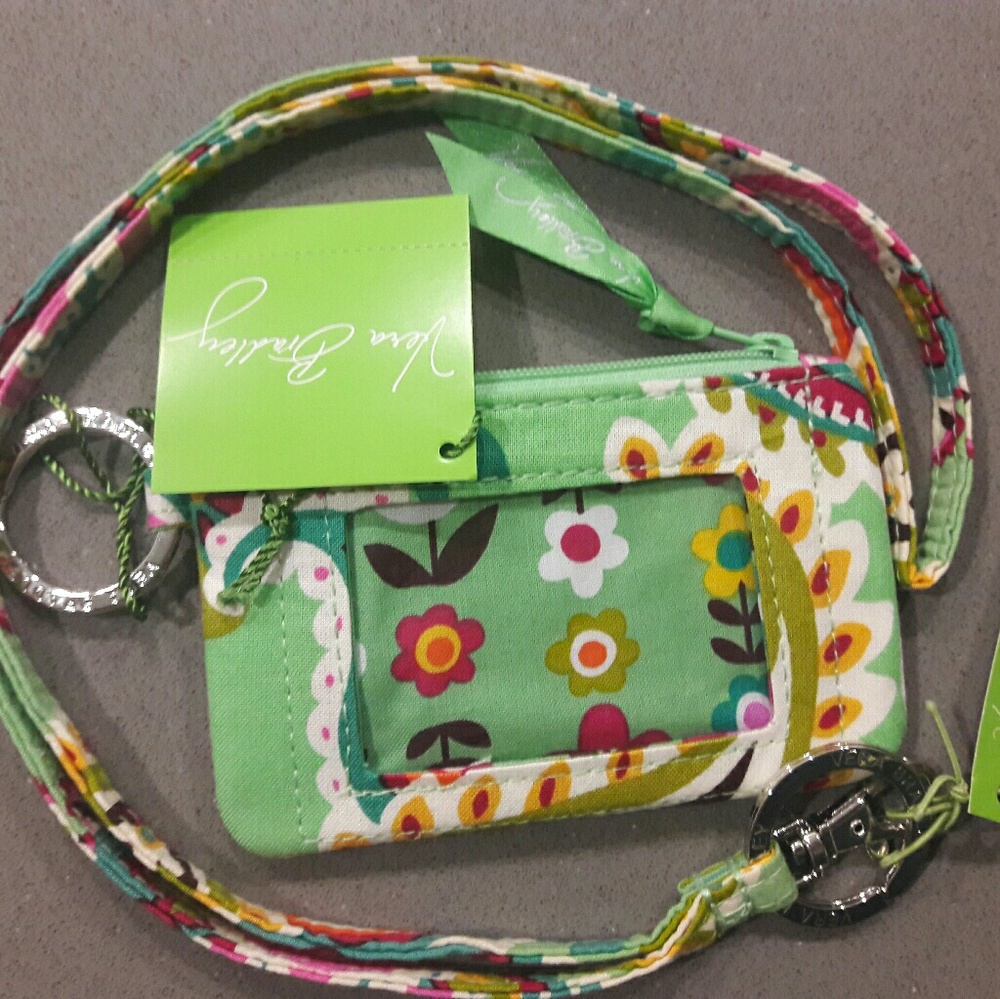 Vera Bradley Zip ID Case Lanyard Set NWT