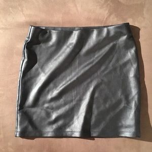Express Black leather skirt