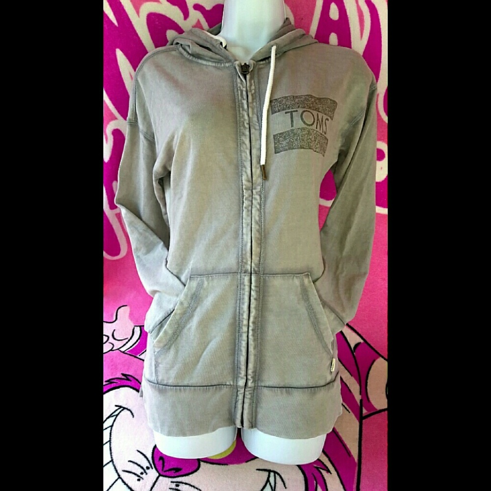 Toms Gray Hoodie Size xs