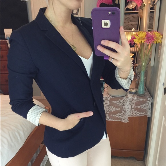 J. Crew Jackets & Blazers - Navy Fitted Blazer