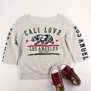 CALI LOVE West Coat CALIFORNIA REPUBLIC sweatshirt