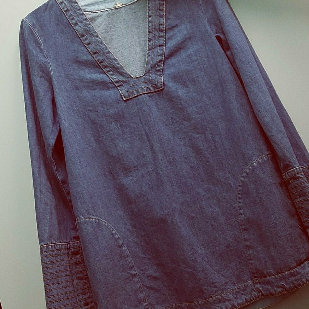 Free People Dreaming of denim hendrix tunic