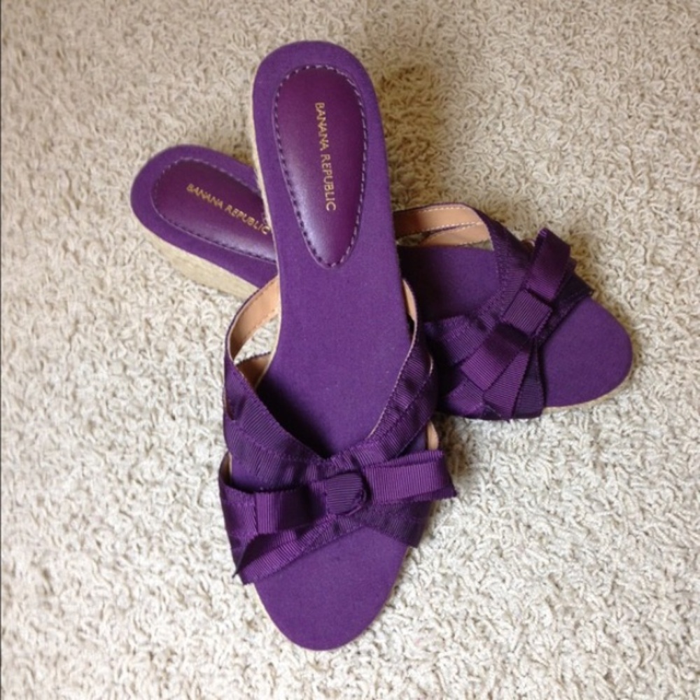Violet Purple Wedges • Banana Republic