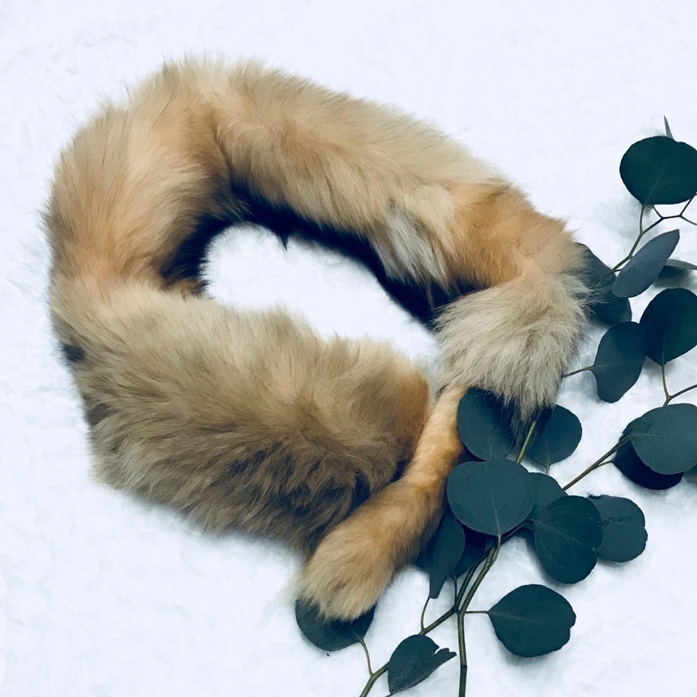 Authentic Real Fox Pelt / Stole - Picture 2 of 5