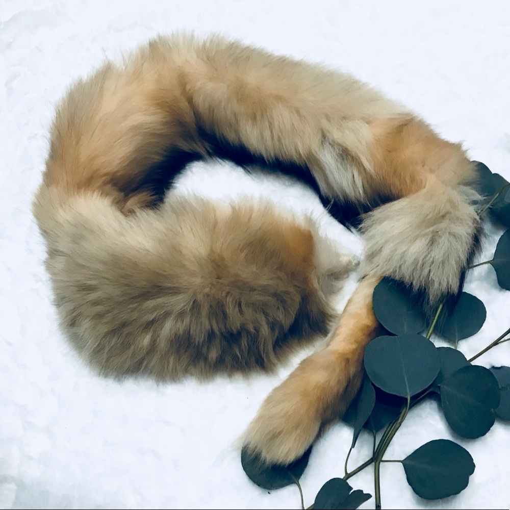 Authentic Real Fox Pelt / Stole - Picture 3 of 5