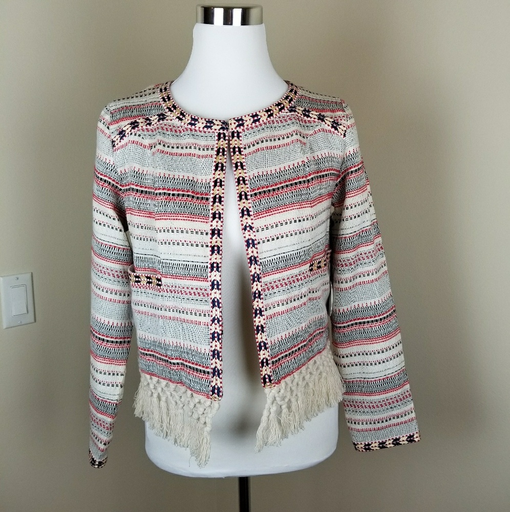 TULAROSA Santa Fe Fringe Embroidered Jacket