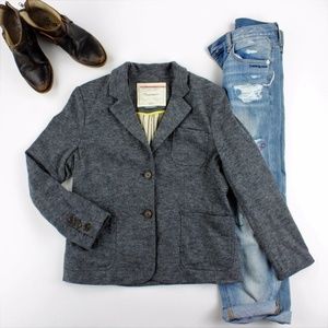 Anthropologie x CARTONNIER grey space dye BLAZER