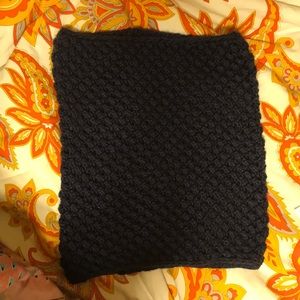 Navy Blue Knit Infinity Scarf