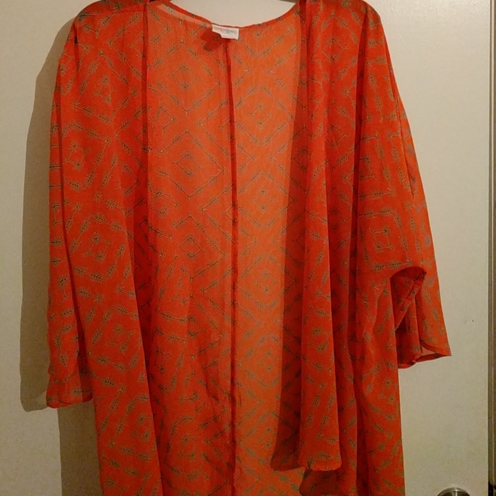 NWOT orange Lindsay with arrow print