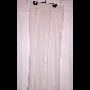 Eva Mendes White Palazzo (wide leg) Pants