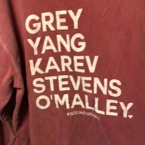 XL Shop Hopes Greys Anatomy sweatshirt