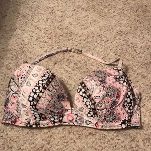 Victoria’s Secret patterned halter swim top