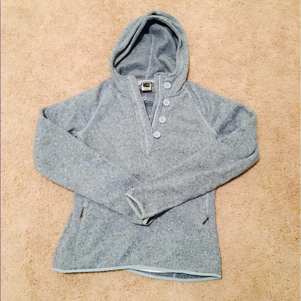 Northface Pullover Sweater Heather Blue Size L