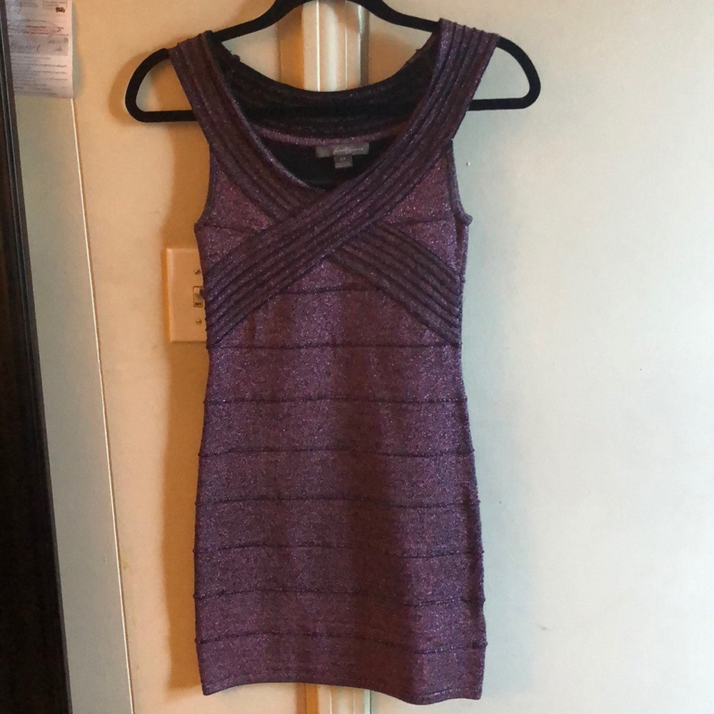 Purple Bandage Dress