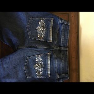 White House Black Market 'bling' jeans 2S