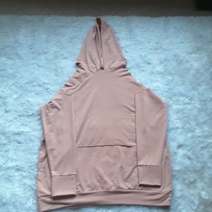 Boohoo Plus  cold shoulder hoodie