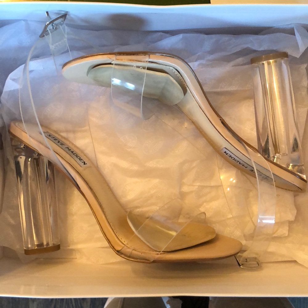 Steve Madden Teena clear heels